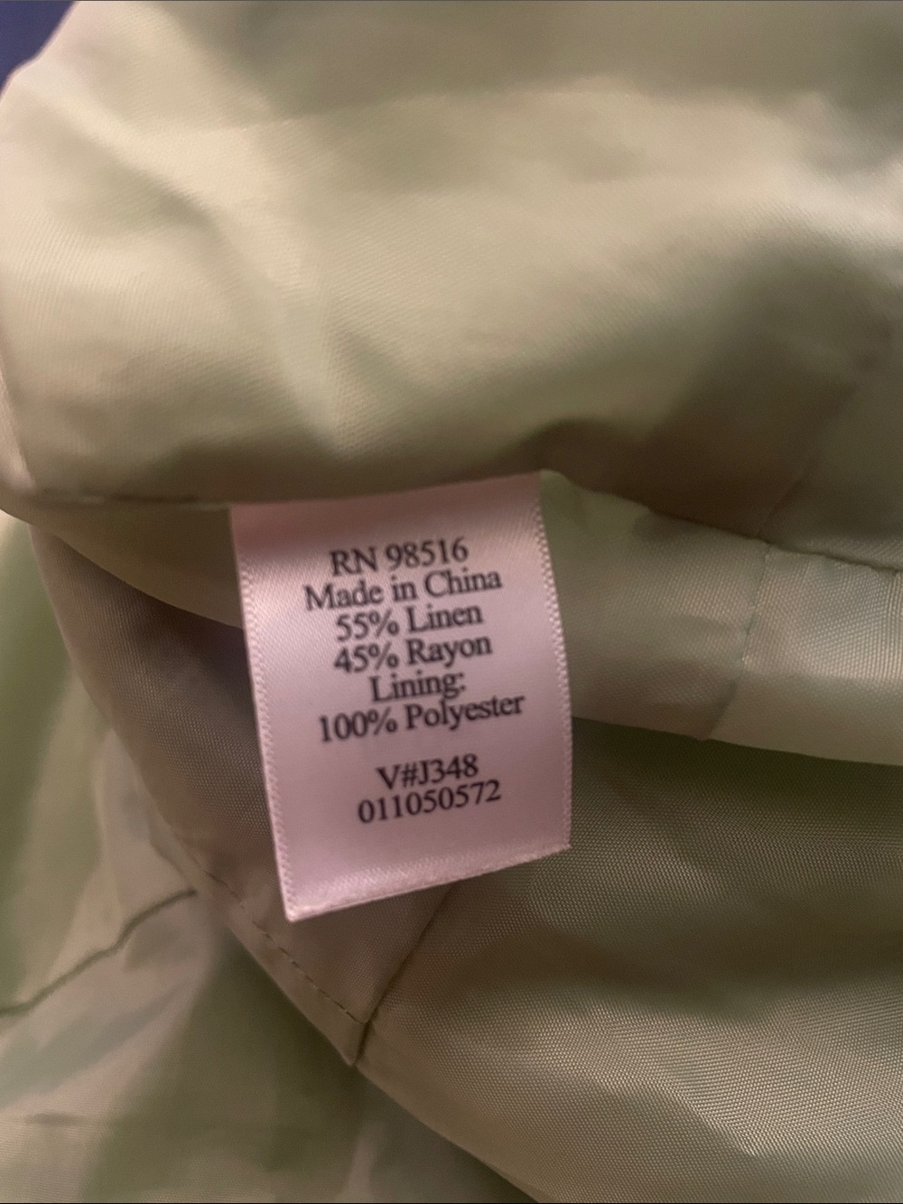 Coldwater Creek Linen Blend Dress P8 Pistachio Green Button Front Fit Flare Midi - Picture 11 of 11